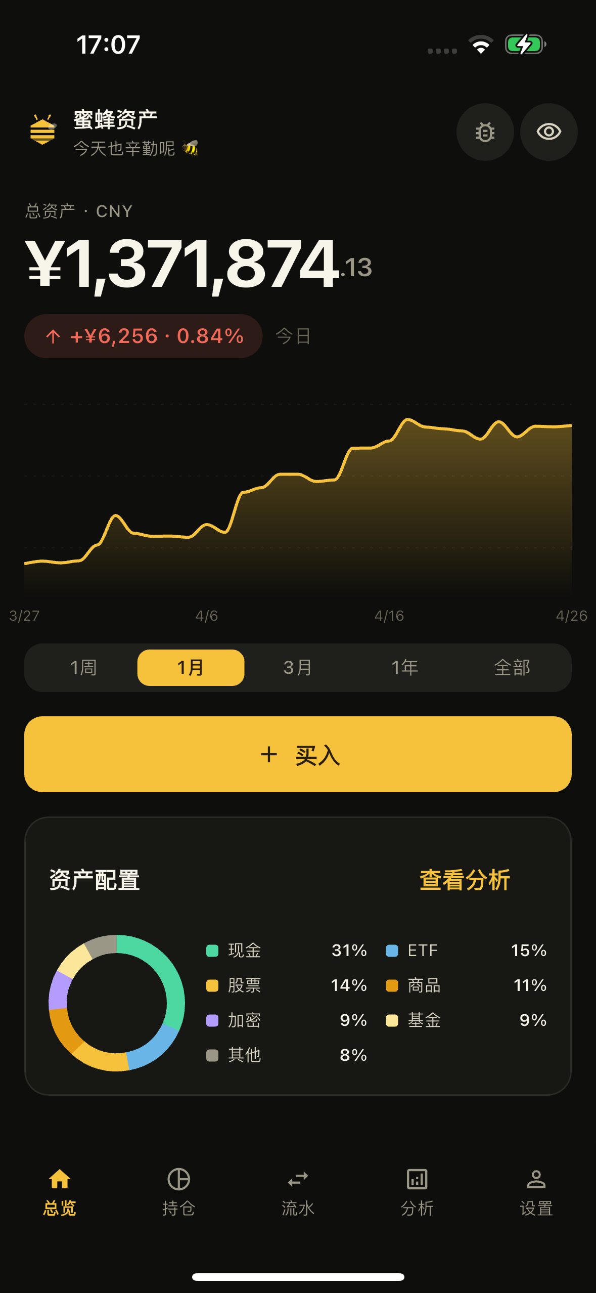 蜜蜂资产 app 截图